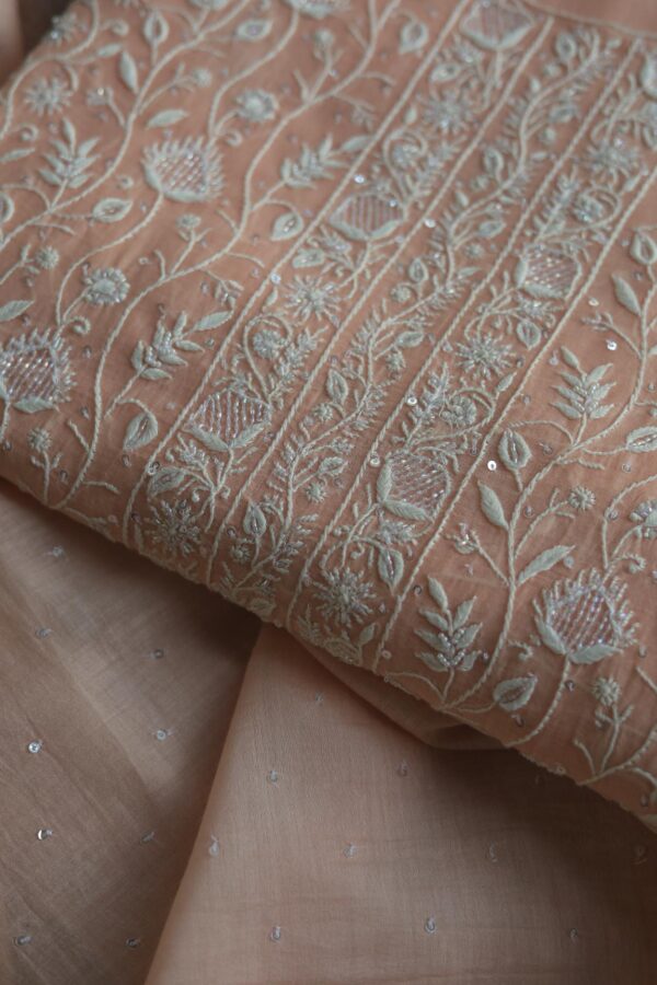 Malmals Pearl Work Chikankari Fabrics - Image 2