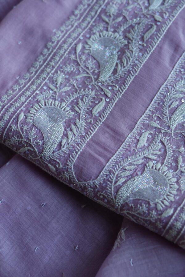 Malmals Pearl Work Chikankari Fabrics - Image 2