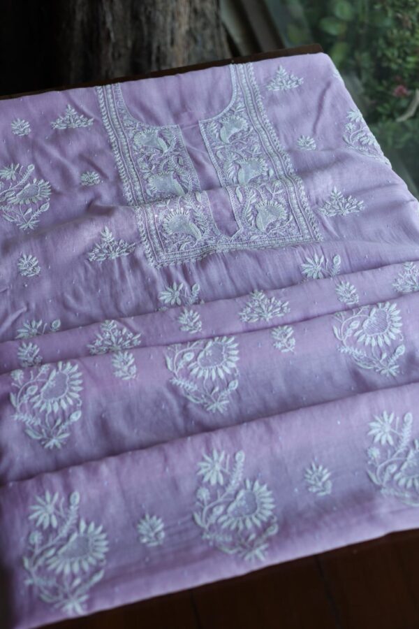 Malmals Pearl Work Chikankari Fabrics - Image 9