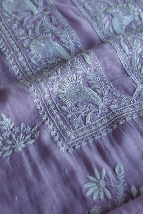 Malmals Pearl Work Chikankari Fabrics - Image 11