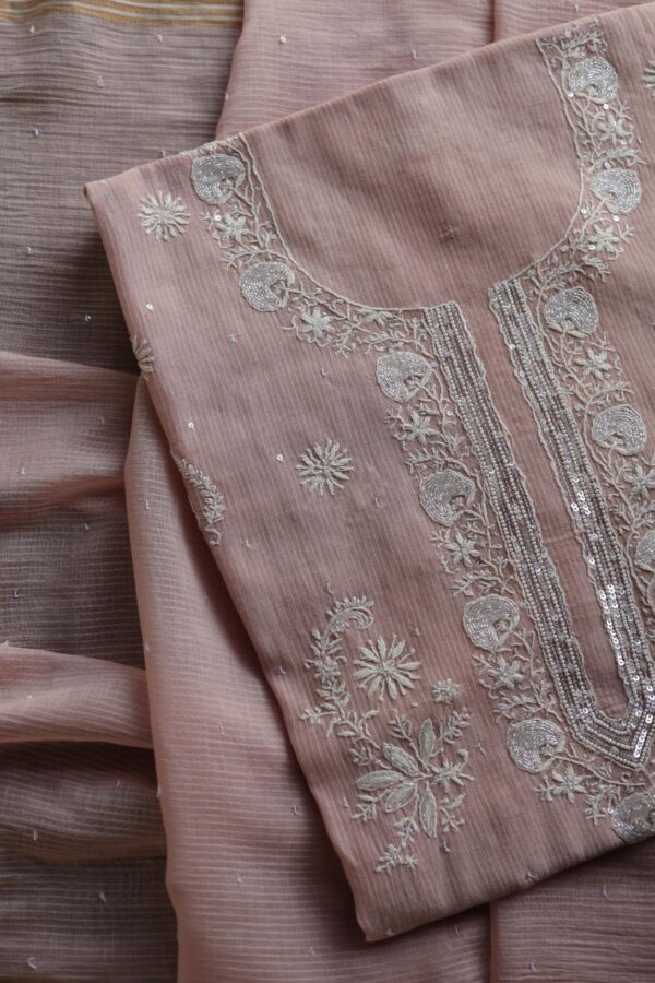 Malmals Pearl Work Chikankari Fabrics - Image 5