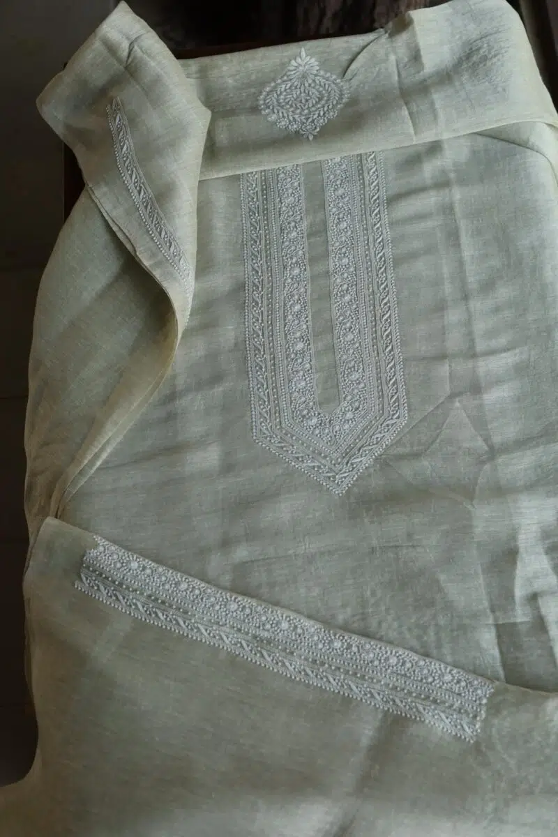 Linen Silk Men's Kurta Fabrics
