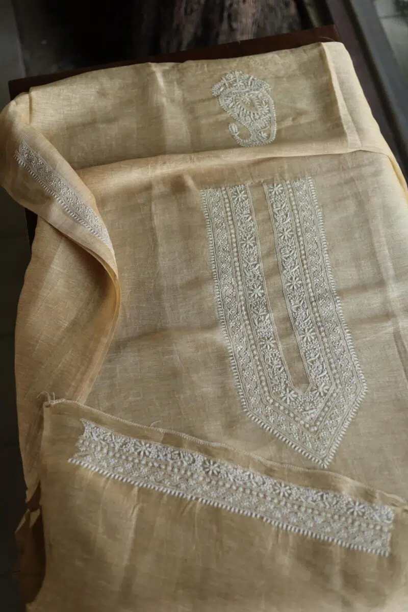 Linen Silk Men's Kurta Fabrics