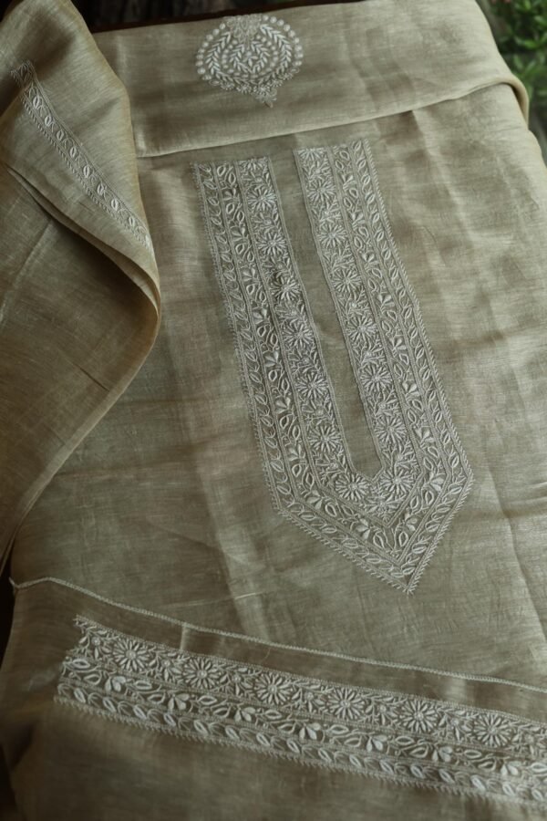 Linen Silk Men's Kurta Fabrics - Image 3