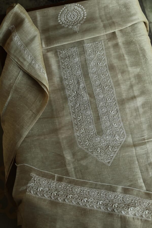 Linen Silk Men's Kurta Fabrics - Image 4