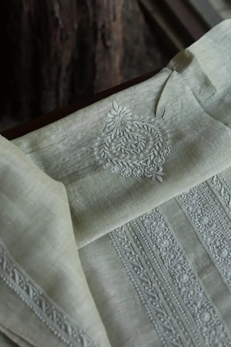 Linen Silk Men's Kurta Fabrics