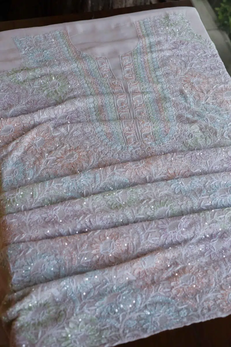 Pure Georgette Sequins Fabric