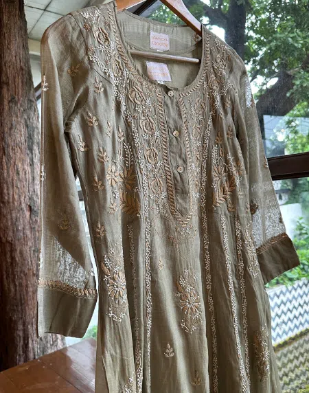 SICO Mal Chikankari Kurta - S