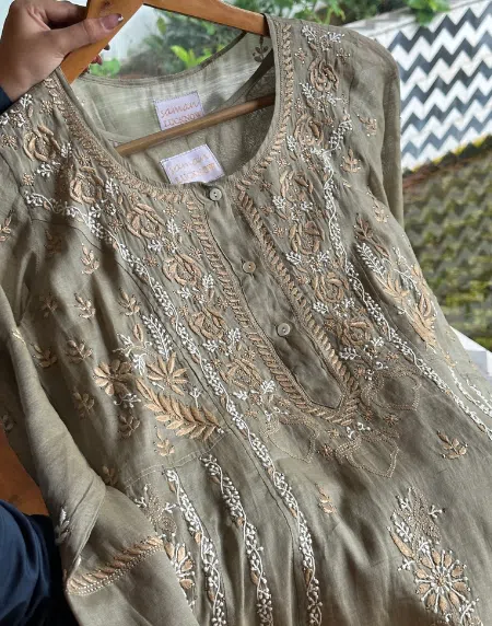 SICO Mal Chikankari Kurta - S