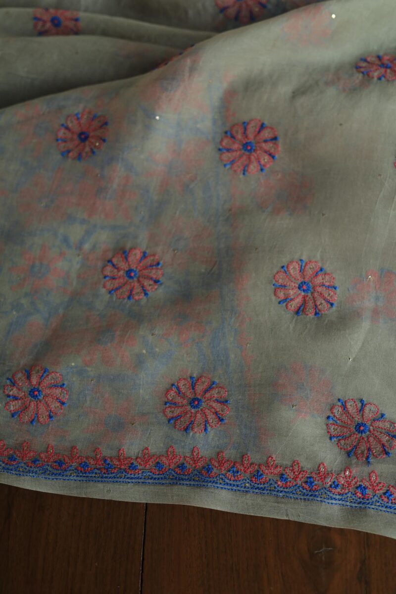 Smokey Grey | Noor Organza Silk Fabrics