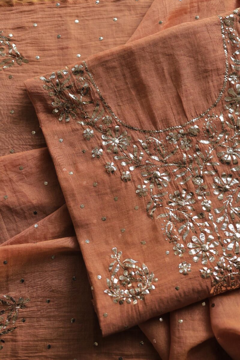 Tissue Silk Mukaish Fabrics