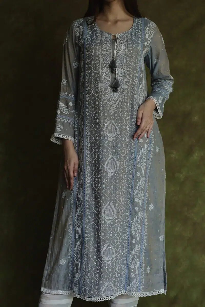 Tissue Silk Straight Cut Kurta