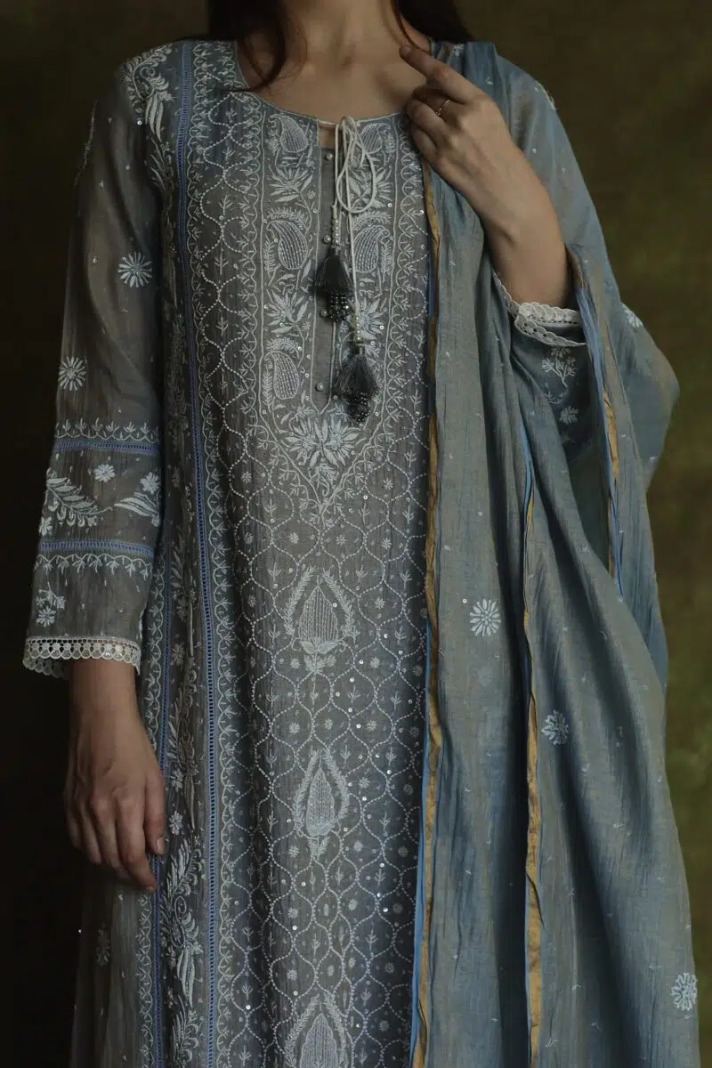 Tissue Silk Straight Cut Kurta