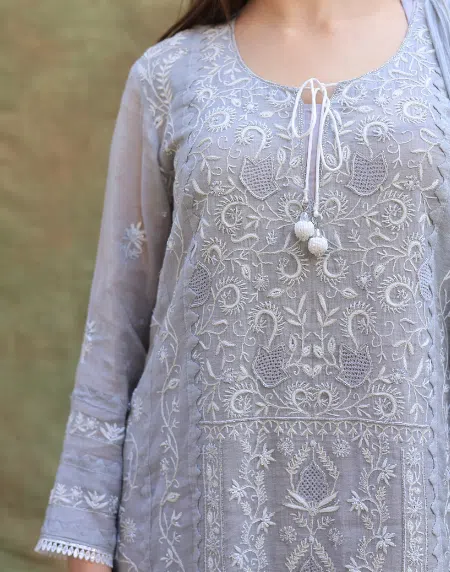 Tissue Silk Straight Cut Kurta