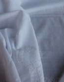 White Cotton Chikankari Semi-Stitched Kurta Dupatta Fabrics