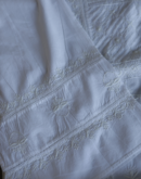 White Cotton Chikankari Semi-Stitched Kurta Dupatta Fabrics