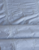 White Cotton Chikankari Semi-Stitched Kurta Dupatta Fabrics