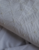 White Cotton Chikankari Semi-Stitched Kurta Dupatta Fabrics