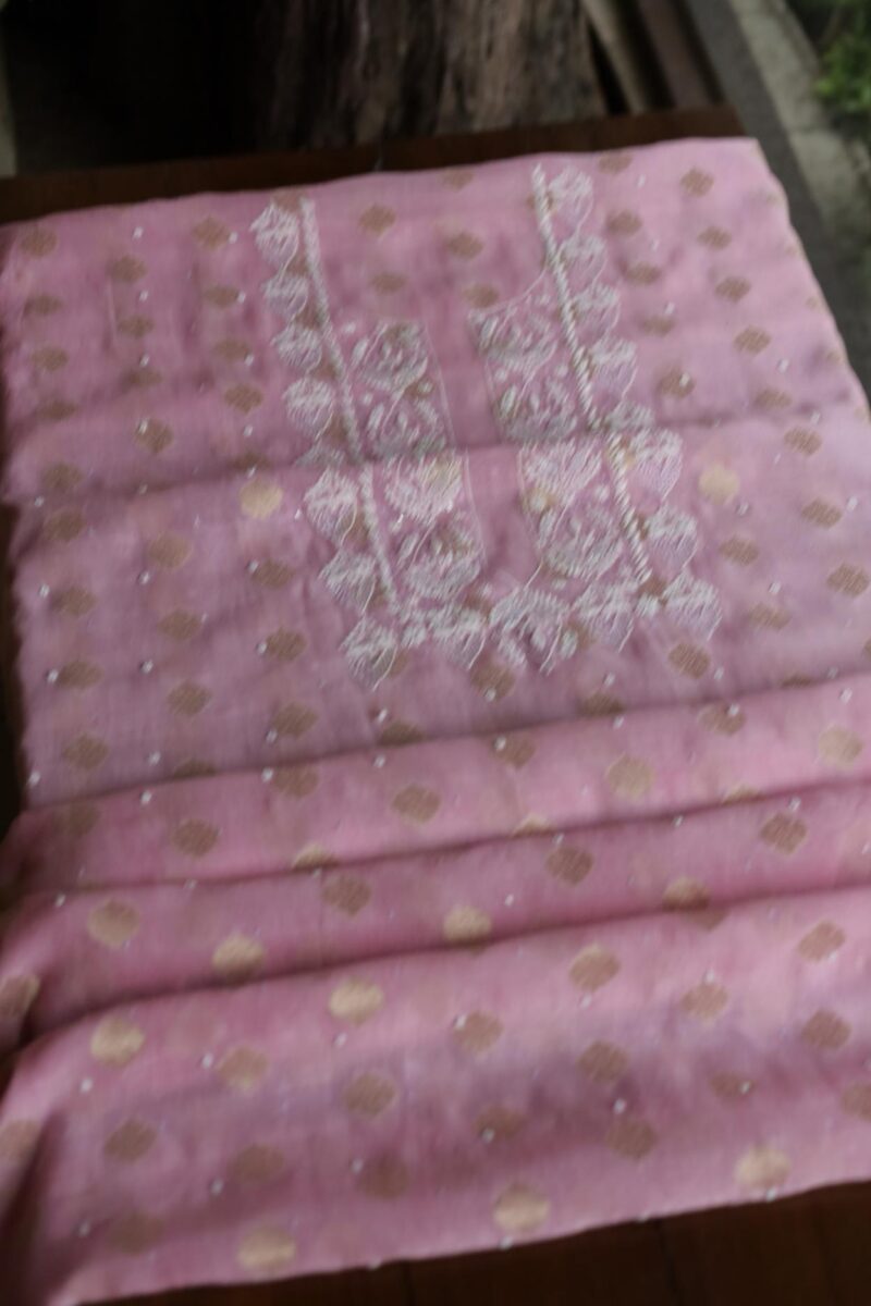 Zari Booti Chikankari Fabrics