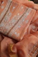 Malmal Zari Booti Chikankari Fabrics