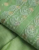 Zari Booti Chikankari Fabrics