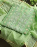Zari Booti Chikankari Fabrics