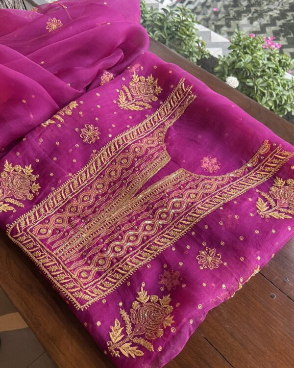 Magenta Pink | Noor Organza Silk Fabrics