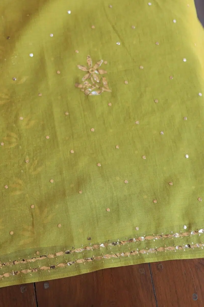 Tissue Silk Mukaish Fabrics