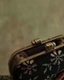 Black Mukaish Badla Sling Clutch