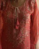 Chiffon Resham Chikankari Kaftan