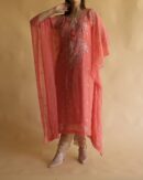 Chiffon Resham Chikankari Kaftan