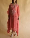 Chiffon Resham Chikankari Kaftan