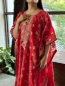 Zari Chanderi Chikankari Kaftans
