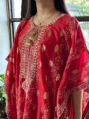 Zari Chanderi Chikankari Kaftans
