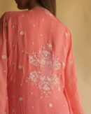 Chiffon Resham Chikankari Kaftan