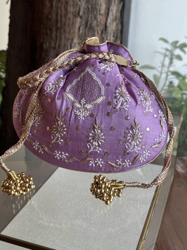 Chikankari Potli Bags - Image 2