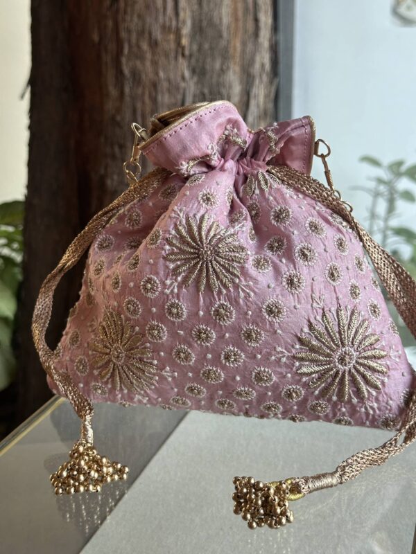 Chikankari Potli Bags - Image 2