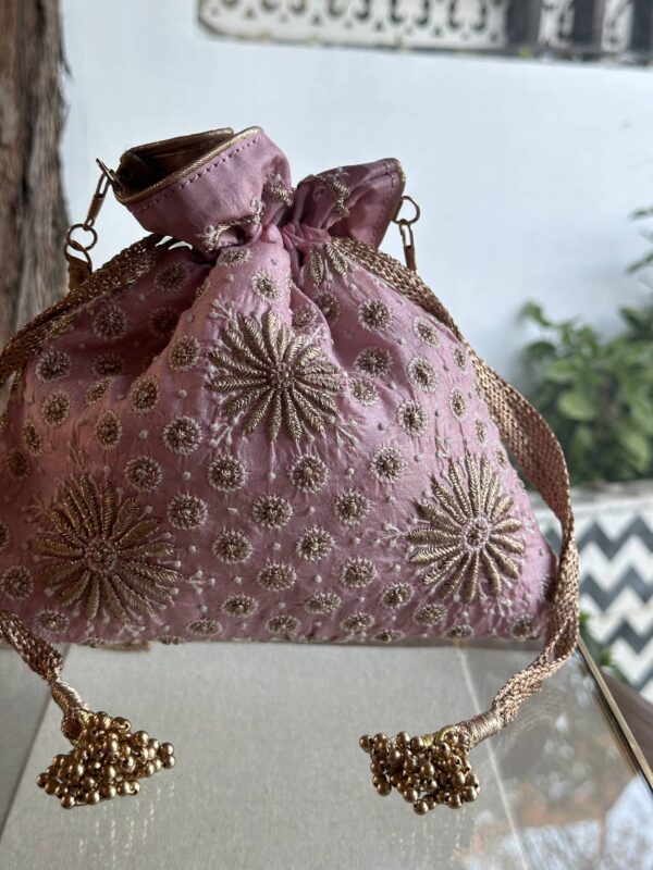 Chikankari Potli Bags - Image 3
