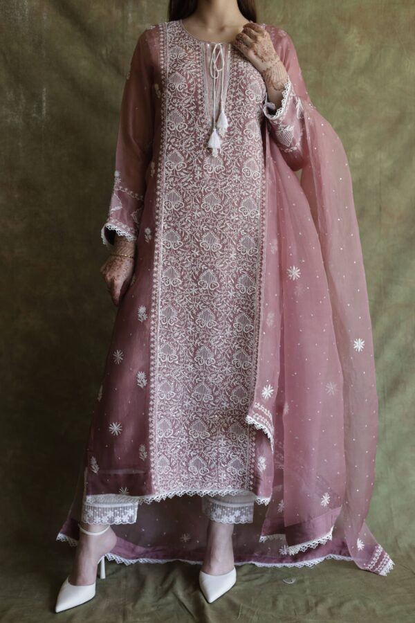 Chikankari x Applique Organza - Image 2