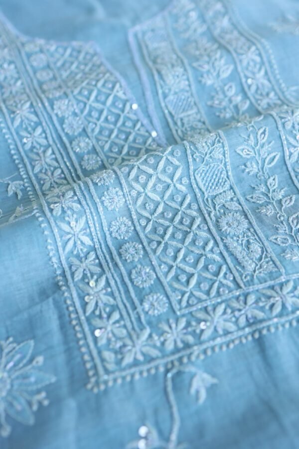 Crush Chanderi Sequins Kurta Sets - Image 11