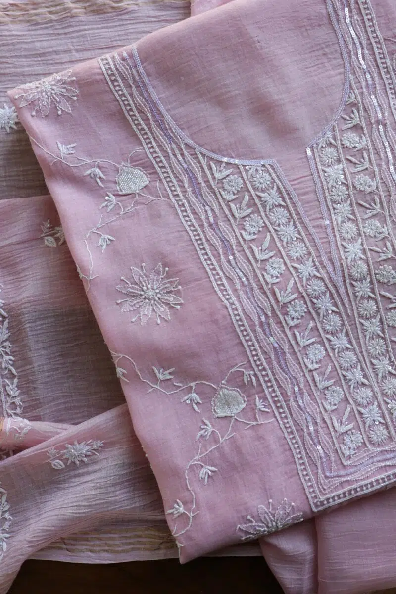 Crush Chanderi Sequins Kurta Sets