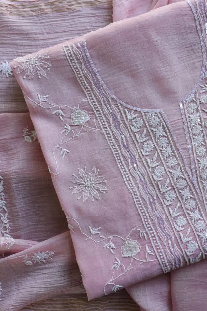 Crush Chanderi Sequins Kurta Sets
