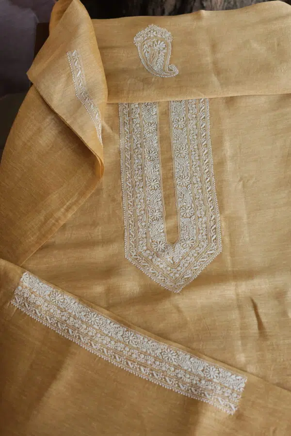 Linen Silk Men's Kurta Fabrics - Image 4