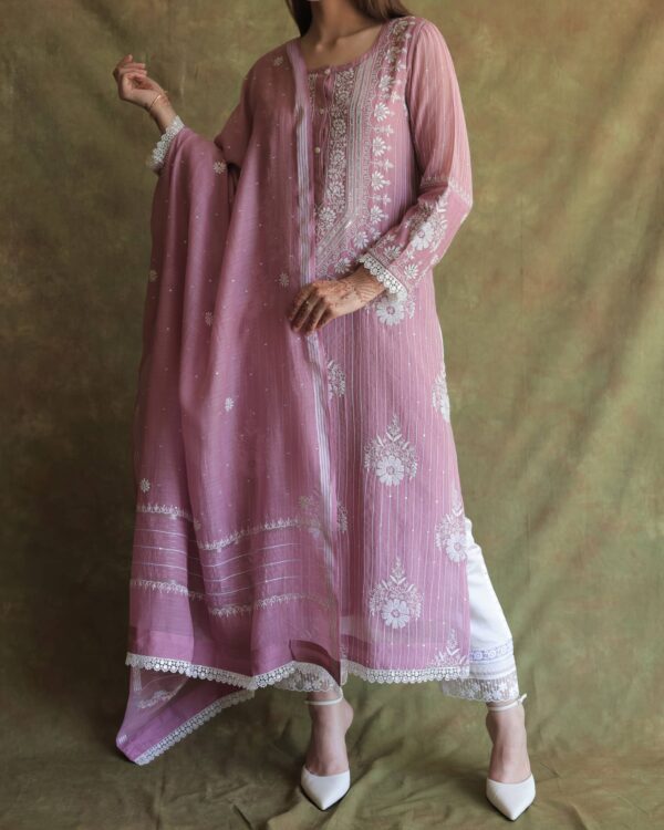Maheshwari Pearl Work Chikankari - Image 6