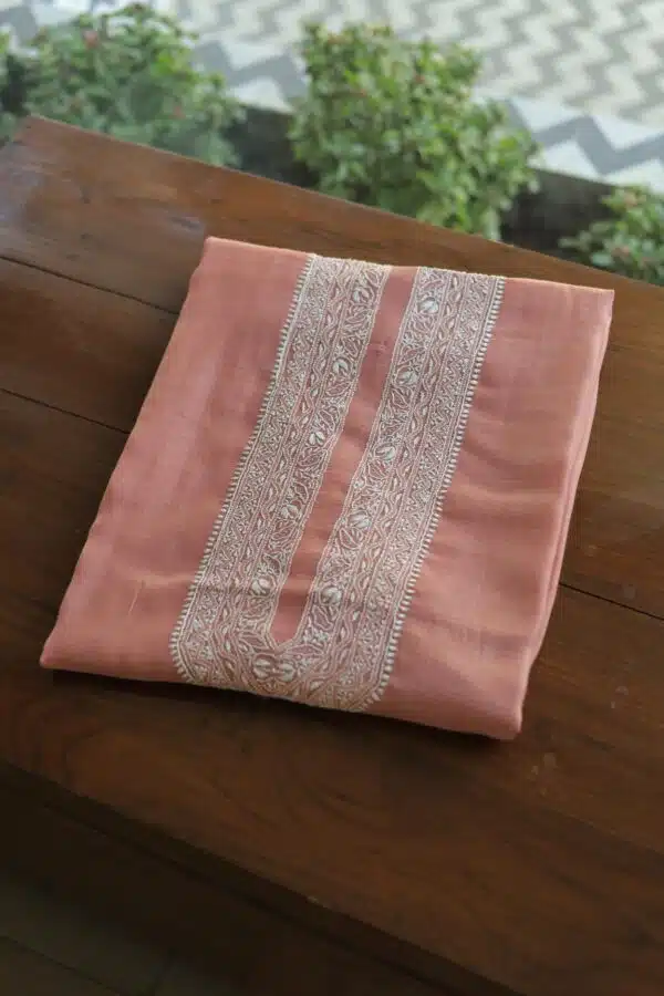 Malmal Chikankari Men's Kurtas Fabrics - Image 3