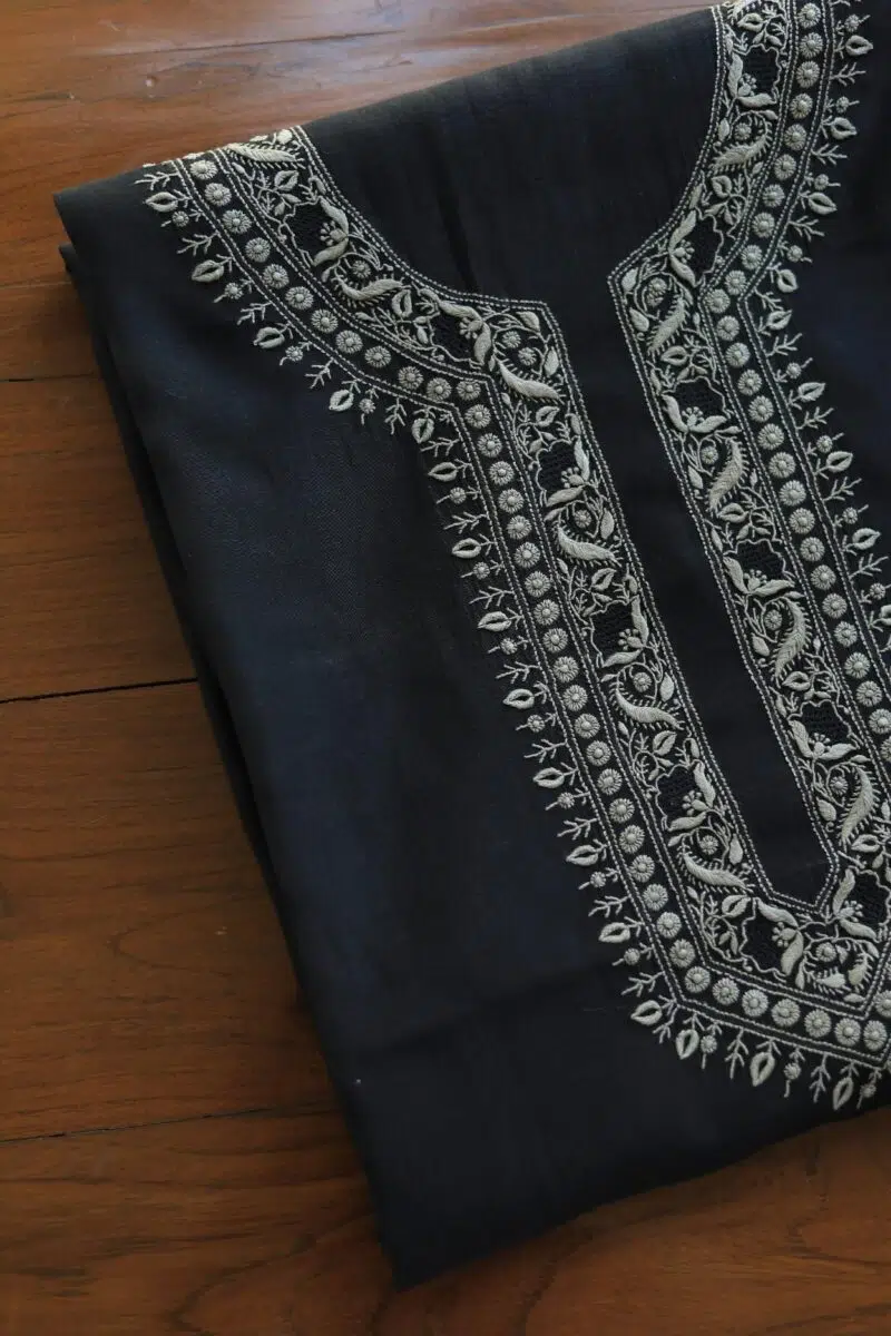 Malmal Chikankari Men's Kurtas Fabrics