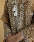 Malmal Pearl Chikankari Anarkali