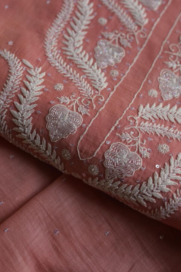 Malmals Pearl Work Chikankari Fabrics - Image 2