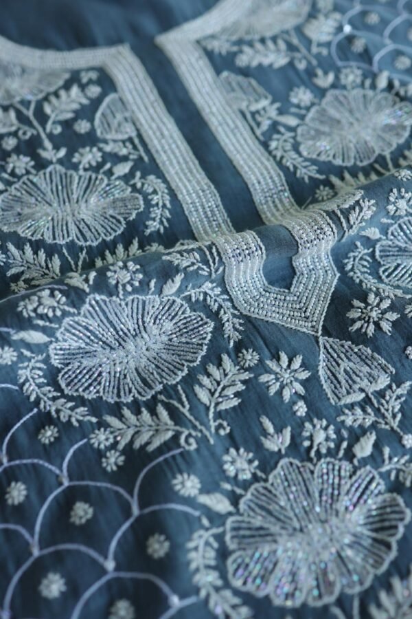Malmals Pearl Work Chikankari Fabrics - Image 7