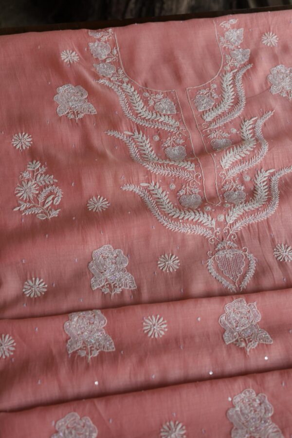 Malmals Pearl Work Chikankari Fabrics - Image 12
